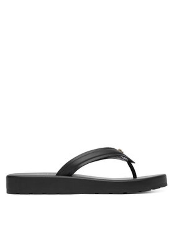 Guess Japonki FLJCNY ELE24 Czarny. Kolor: czarny. Materiał: skóra