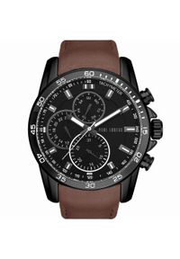 Zegarek męski Paul Lorens MATIAS czarny z brązowym paskiem. Kolor: czarny, brązowy, wielokolorowy #1