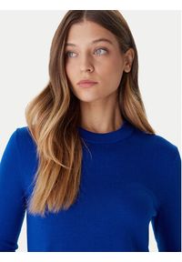Calvin Klein Sweter LV044D370G Niebieski Regular Fit. Kolor: niebieski. Materiał: syntetyk #4