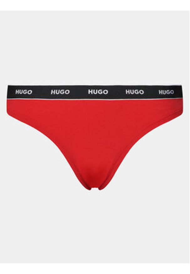 Hugo - HUGO Komplet stringów Triplet Thong 50480150 Kolorowy. Materiał: bawełna. Wzór: kolorowy