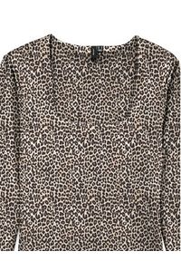 Vero Moda Bluzka Million 10334613 Beżowy Regular Fit. Kolor: beżowy. Materiał: syntetyk #3