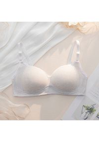 Intica - Biustonosz bezszwowy bez fiszbin codzienny elegancki Sibylle. Kolor: szary. Materiał: materiał, skóra