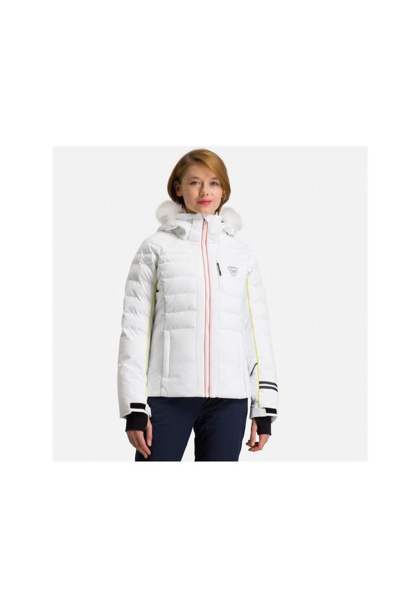 Rossignol - Kurtka narciarska damska ROSSIGNOL W Rapide Xp Jkt biała. Kolor: biały. Materiał: puch. Sport: narciarstwo