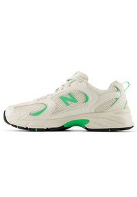 Buty unisex New Balance U530CSI – białe. Kolor: biały. Materiał: materiał, syntetyk. Szerokość cholewki: normalna. Sezon: lato. Sport: turystyka piesza #4