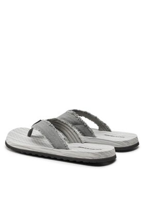 skechers - Skechers Japonki Tantric-Fritz 205098/GRY Szary. Kolor: szary. Materiał: materiał