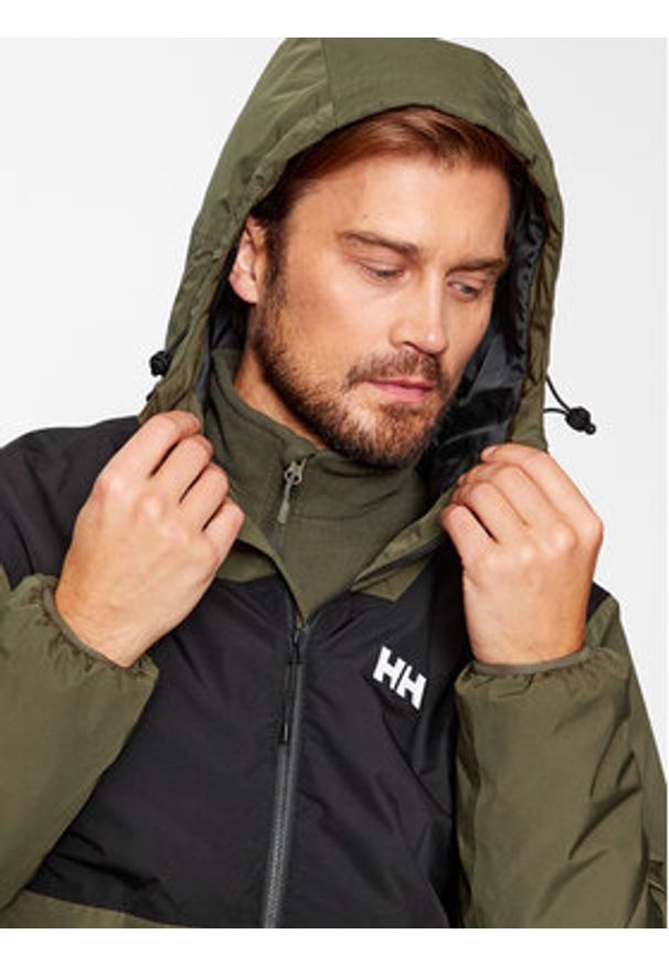 Helly Hansen Kurtka przeciwdeszczowa Ervik Ins 53983 Khaki Regular Fit. Kolor: brązowy. Materiał: syntetyk