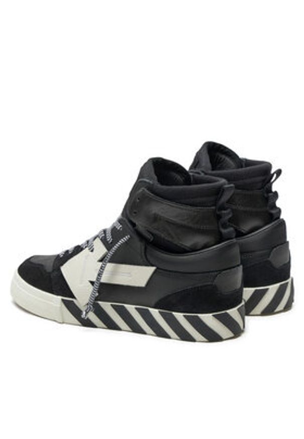 OFF-WHITE - Off-White Sneakersy OMIA225S22LEA0011001 Czarny. Kolor: czarny. Materiał: zamsz, skóra