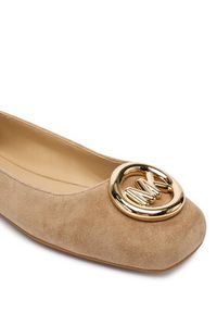 MICHAEL Michael Kors Baleriny Milan 40F5MLFP1S Brązowy. Kolor: brązowy. Materiał: skóra