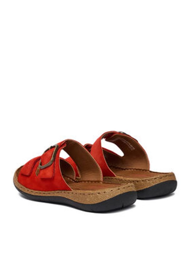Go Soft Klapki CEO-WI23-4773-09 Czerwony. Kolor: czerwony. Materiał: zamsz, skóra