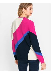 Olsen Sweter 11004143 Kolorowy Regular Fit. Materiał: syntetyk. Wzór: kolorowy #5