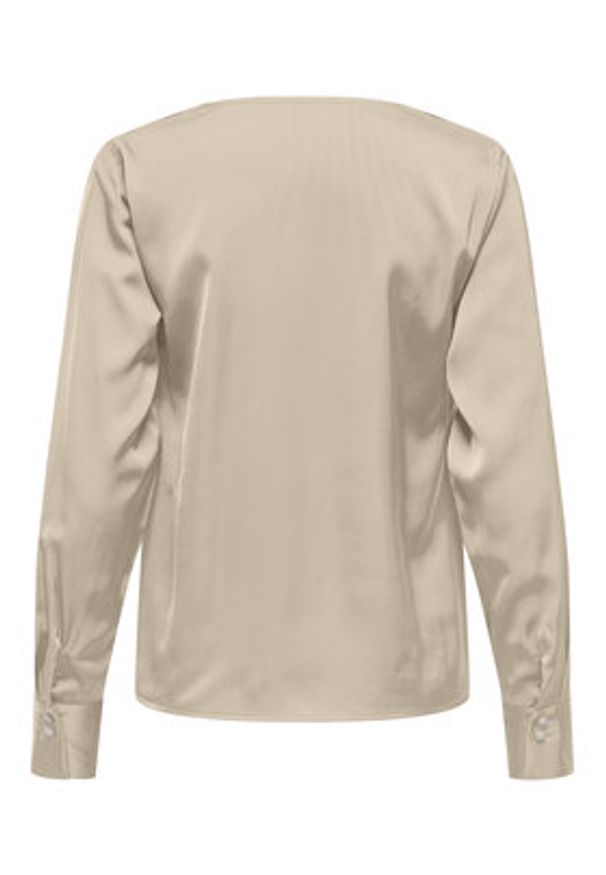 only - ONLY Bluzka Mika 15361191 Brązowy Regular Fit. Kolor: brązowy. Materiał: syntetyk