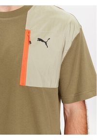 Puma T-Shirt Open Road 675895 Brązowy Regular Fit. Kolor: brązowy. Materiał: bawełna #4