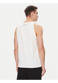 Karl Lagerfeld - KARL LAGERFELD Tank top A1M46069 Biały Regular Fit. Typ kołnierza: dekolt w karo. Kolor: biały. Materiał: bawełna #4