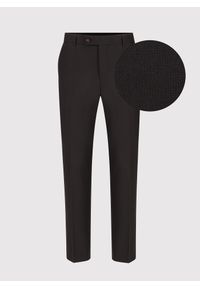 Pako Lorente - PAKO LORENTE – Brązowe spodnie smokingowe. Kolor: brązowy. Materiał: poliester, wełna, wiskoza, elastan #1