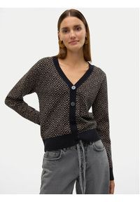 Vero Moda Kardigan Aria 10314507 Czarny Regular Fit. Kolor: czarny. Materiał: syntetyk