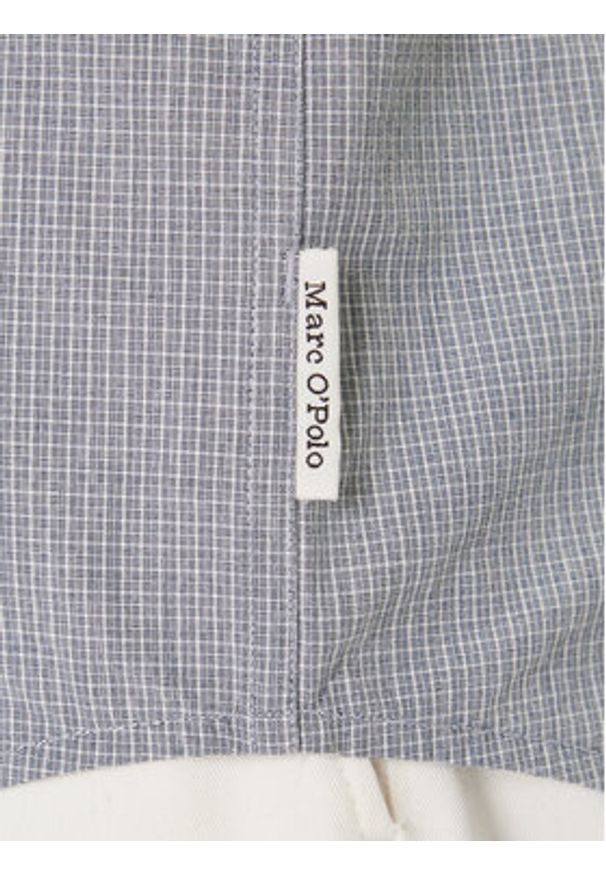 Marc O'Polo Koszula M28 7302 42172 Błękitny Regular Fit. Typ kołnierza: polo. Kolor: niebieski. Materiał: bawełna