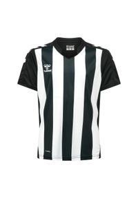 Koszulka dziecięca Hummel Striped. Kolor: biały, wielokolorowy, czarny
