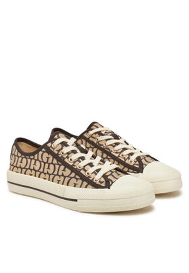 Guess Trampki FLPCAR FAL12 Brązowy. Kolor: brązowy. Materiał: materiał