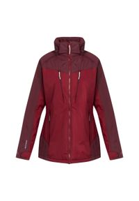 Regatta - Damska kurtka turystyczna zimowa przeciwdeszczowa Calderdale. Kolor: czerwony. Sezon: zima. Sport: turystyka piesza #1