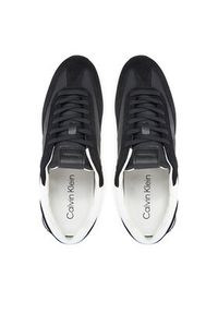 Calvin Klein Sneakersy Runner Lace Up - Nylon Mix HW0HW02395 Czarny. Kolor: czarny. Materiał: skóra #4
