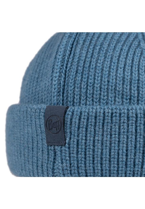 Buff - Czapka z wełny merino dokerka Ervin. Kolor: niebieski. Materiał: wełna. Styl: sportowy