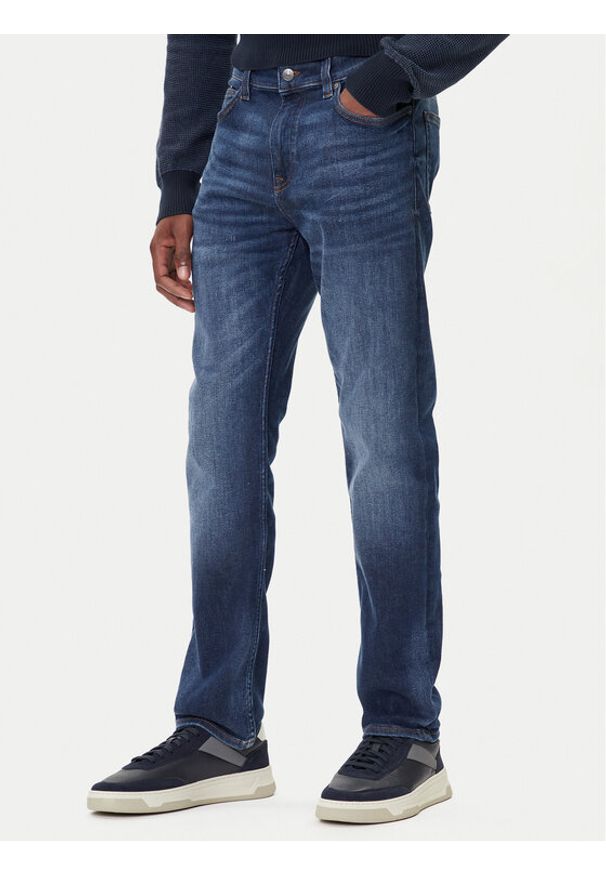 BOSS Jeansy Delaware Bo 50549523 Granatowy Slim Fit. Kolor: niebieski
