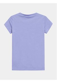 4f - 4F T-Shirt 4FAW23TTSHF0906 Niebieski Slim Fit. Kolor: niebieski. Materiał: bawełna #4