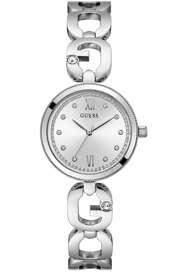 Zegarek Guess Zegarek damski Guess GW0759L1 CYRKONIE srebrny. Kolor: srebrny
