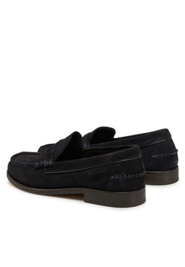 TOMMY HILFIGER - Tommy Hilfiger Mokasyny Classic Hilfiger Suede Loafer FM0FM05363 Granatowy. Kolor: niebieski. Materiał: skóra