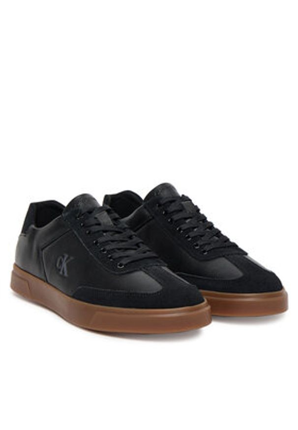 Calvin Klein Sneakersy Low Pro Cups Lth Mix Mg HW0HW02825 Czarny. Kolor: czarny. Materiał: skóra