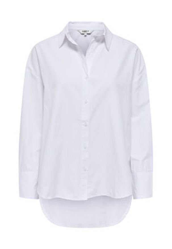 only - ONLY Koszula Oregon 15367554 Biały Regular Fit. Kolor: biały. Materiał: bawełna