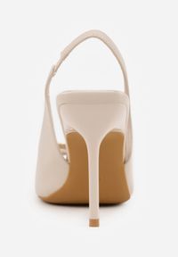 Born2be - Beżowe Sandały VICES na Szpilce z Klamerką z Cyrkoniami na Nosku Peep Toe Ismene. Okazja: na co dzień. Nosek buta: otwarty. Zapięcie: klamry. Kolor: beżowy. Materiał: jeans. Obcas: na szpilce. Styl: casual, elegancki #5