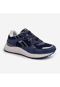 Inblu - Sneakersy Buty Sportowe Męskie INBLU IU000006 Granatowe niebieskie. Okazja: na co dzień. Kolor: niebieski. Materiał: materiał, skóra #7