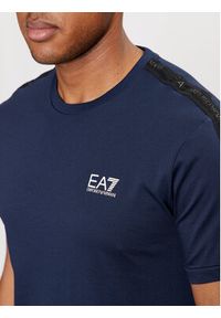 EA7 Emporio Armani T-Shirt 3DPT35 PJ02Z 0554 Granatowy Regular Fit. Kolor: niebieski. Materiał: bawełna
