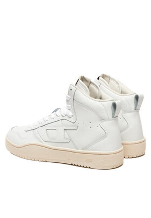 Diesel Sneakersy S-Ukiyo V2 Mid Y03364 P5576 T1015 Biały. Kolor: biały. Materiał: skóra