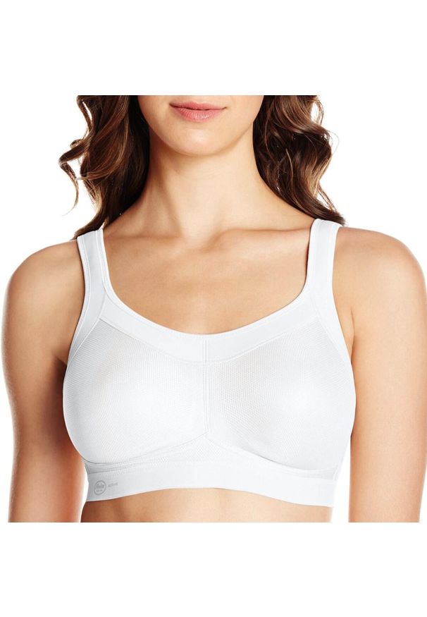 ANITA ACTIVE - Biustonosz damski Anita Sport. Kolor: biały, wielokolorowy, fioletowy. Materiał: elastan, poliamid, poliester. Sport: bieganie