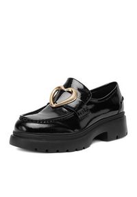 Eva Minge Loafersy EO-ENNA-02 Czarny. Kolor: czarny. Materiał: skóra, lakier
