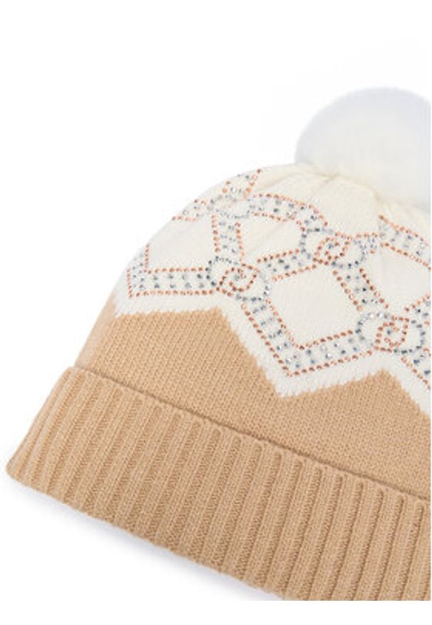 Liu Jo Czapka TF4297 MS55L Beżowy. Kolor: beżowy. Materiał: materiał