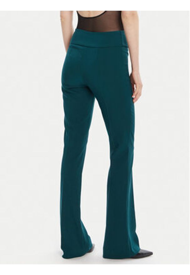 Rinascimento Spodnie materiałowe CFC0125318003 Zielony Flare Fit. Kolor: zielony. Materiał: syntetyk