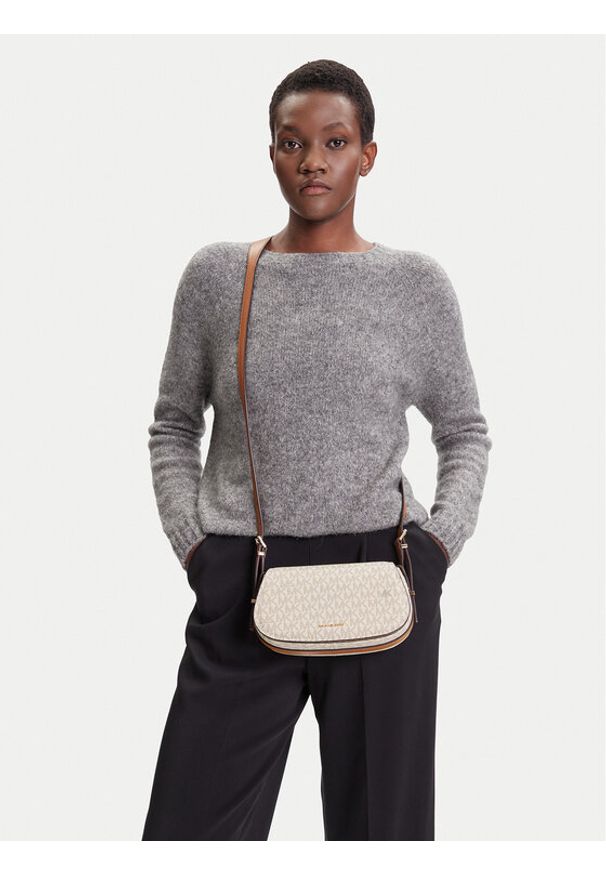 MICHAEL Michael Kors Torebka Lydia 32S5GL0C1B Écru. Materiał: skórzane