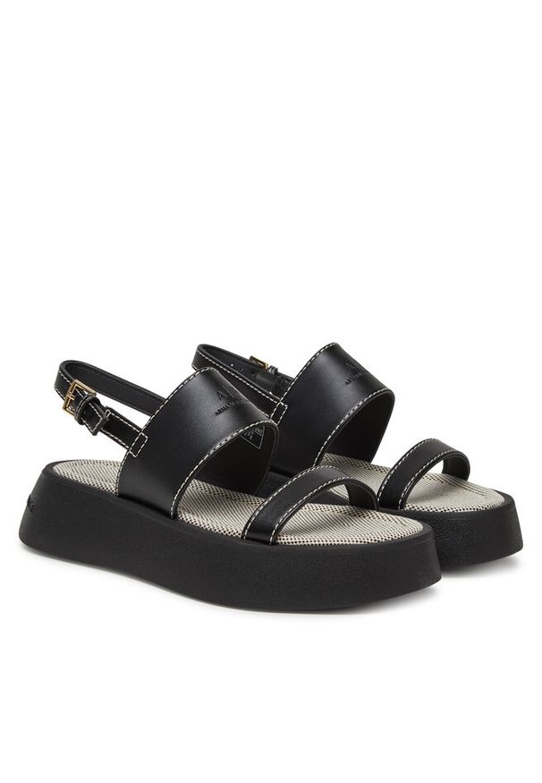 Sandały Armani Exchange. Kolor: czarny