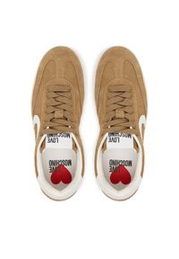 Love Moschino - LOVE MOSCHINO Sneakersy JA15112G1NIG010440 Beżowy. Kolor: beżowy. Materiał: skóra #3