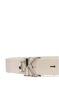 Calvin Klein Pasek Damski Facet Ck Buckle Pebble LV04F7060G Szary. Kolor: szary. Materiał: skóra #2