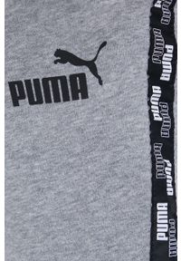 Puma - Spodnie. Kolor: szary. Materiał: bawełna. Wzór: nadruk #2