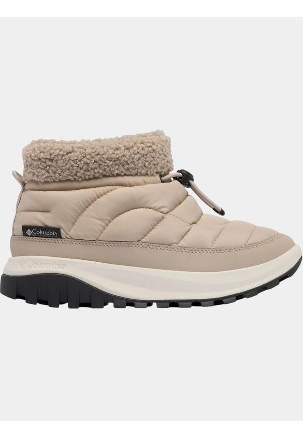 columbia - Moonboots Damskie Columbia Snowkat Shorty. Kolor: beżowy. Sezon: zima. Styl: sportowy