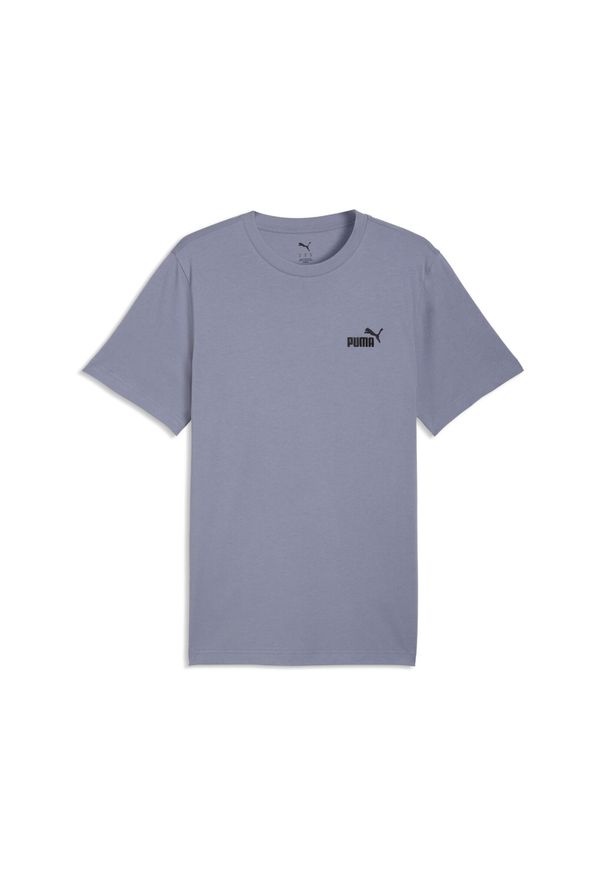 Puma - Męska koszulka Essentials z małym logo No. 1 PUMA. Kolor: szary, wielokolorowy, fioletowy. Wzór: haft. Sport: bieganie
