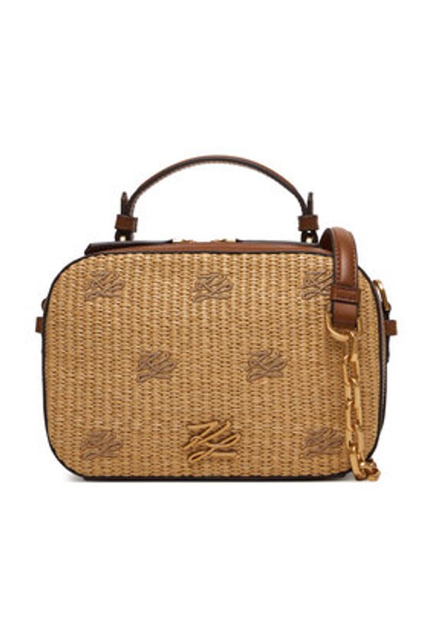 Karl Lagerfeld - KARL LAGERFELD Torebka B2W30041 Brązowy ciemny. Kolor: brązowy. Materiał: skórzane