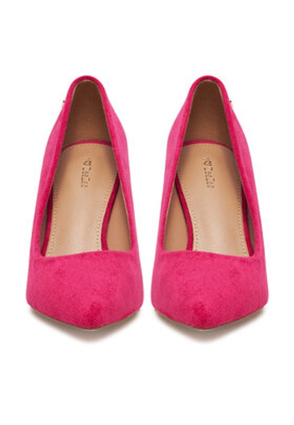 DeeZee Czółenka KB-008A Różowy. Kolor: różowy. Materiał: materiał