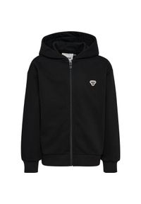 Dziecięca bluza z kapturem zapinana na zamek Hummel Bee Loose. Typ kołnierza: kaptur. Kolor: czarny #1