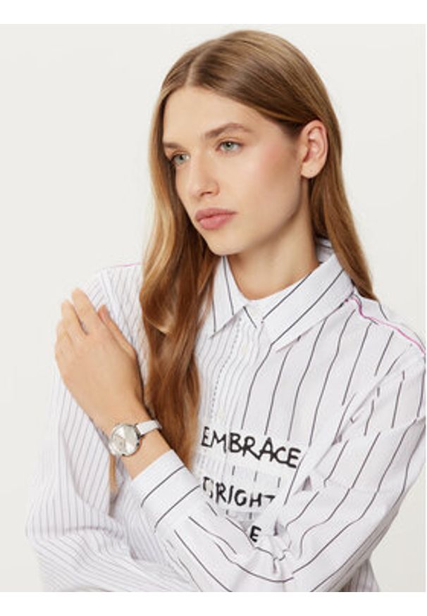 Lacoste Zegarek Riga 2001366 Biały. Kolor: biały